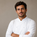 chef de cuisine, jeune homme brun