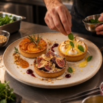 Préparation du trio de tartelette. citron/abricot/figue